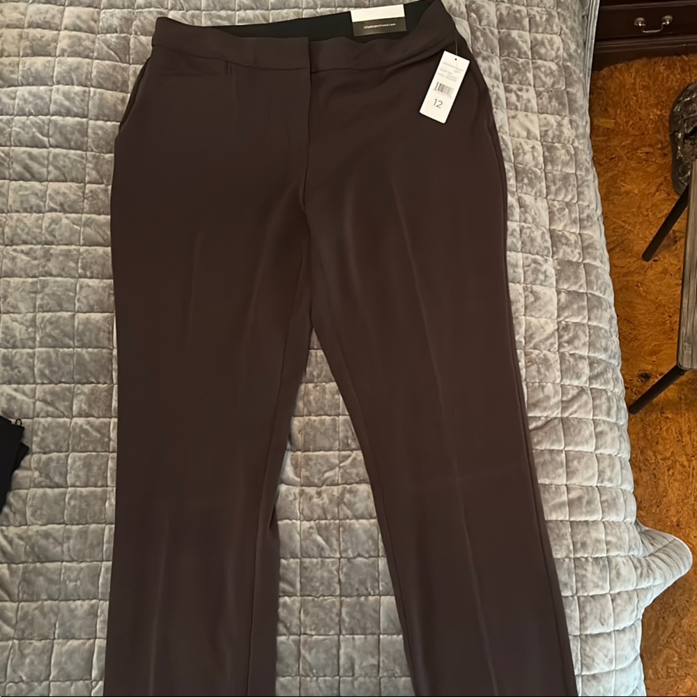 Rafaella Brown Dress Pants with Textured Fabric
A16